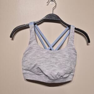 Lululemon Wee Are From Space Nimbus Battleship Blue Linen 4 Sports Bra